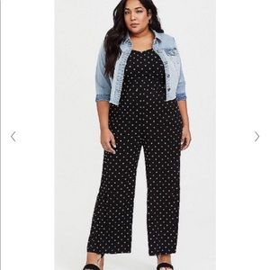 Torrid polka dot jumpsuit